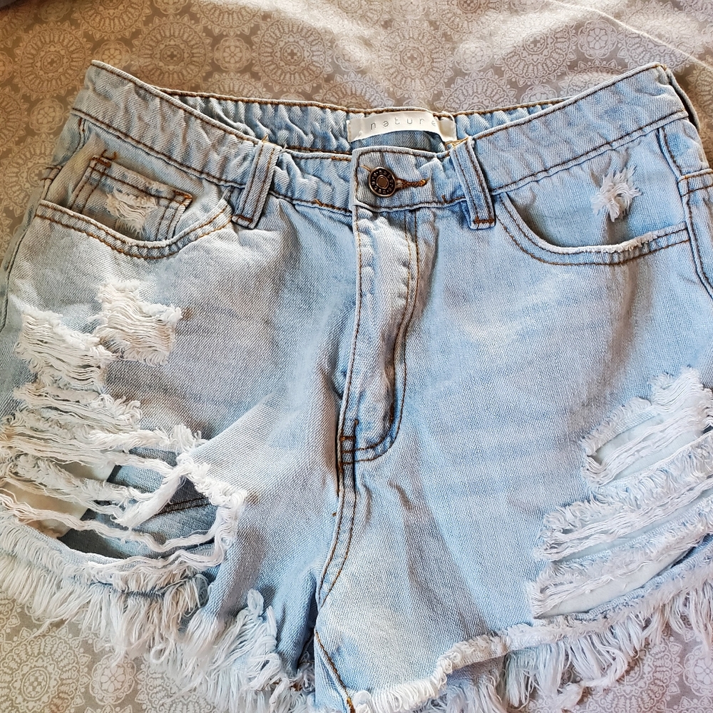 Light blue Jean shorts
